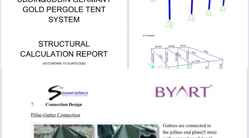 Gold Type Tent Project by Byart Group Awning Systems Company- Frankfurt / Deutschland